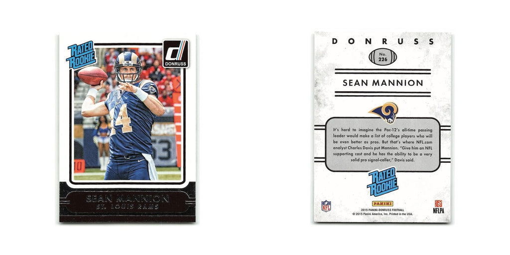 Sean Mannion Rookie 2015 Donruss #226 St. Louis Rams Football Card NM