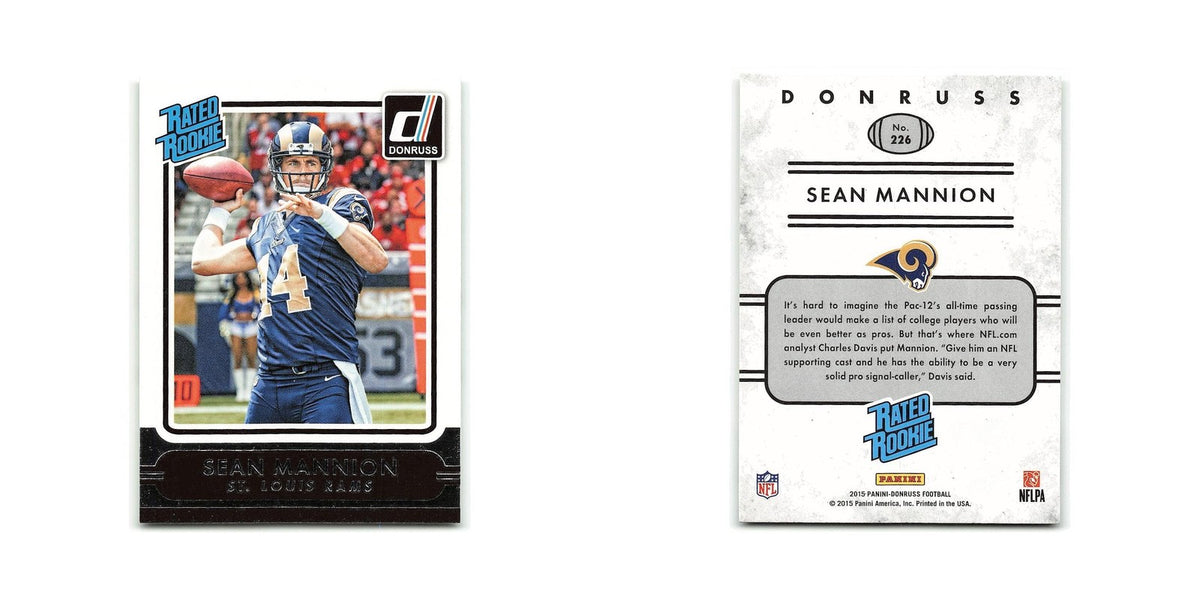 Sean Mannion Rookie 2015 Donruss #226 St. Louis Rams Football Card NM
