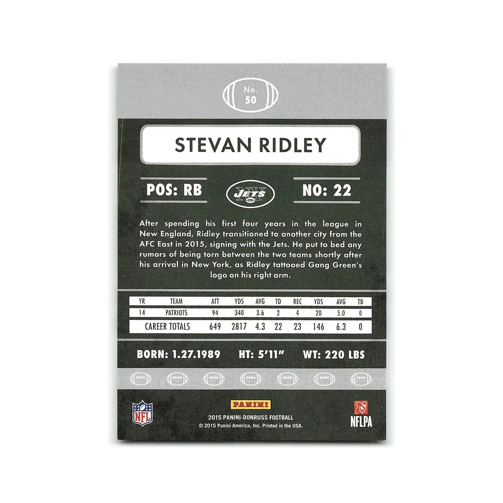 Stevan Ridley 2015 Donruss #50 New York Jets Football Card NM