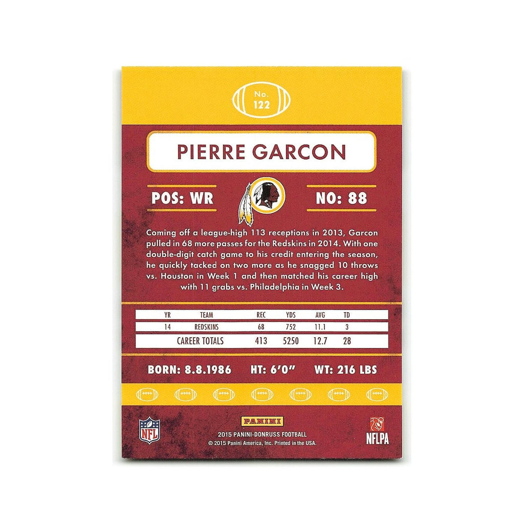 Pierre Garcon 2015 Donruss #122 Washington Redskins Football Card NM