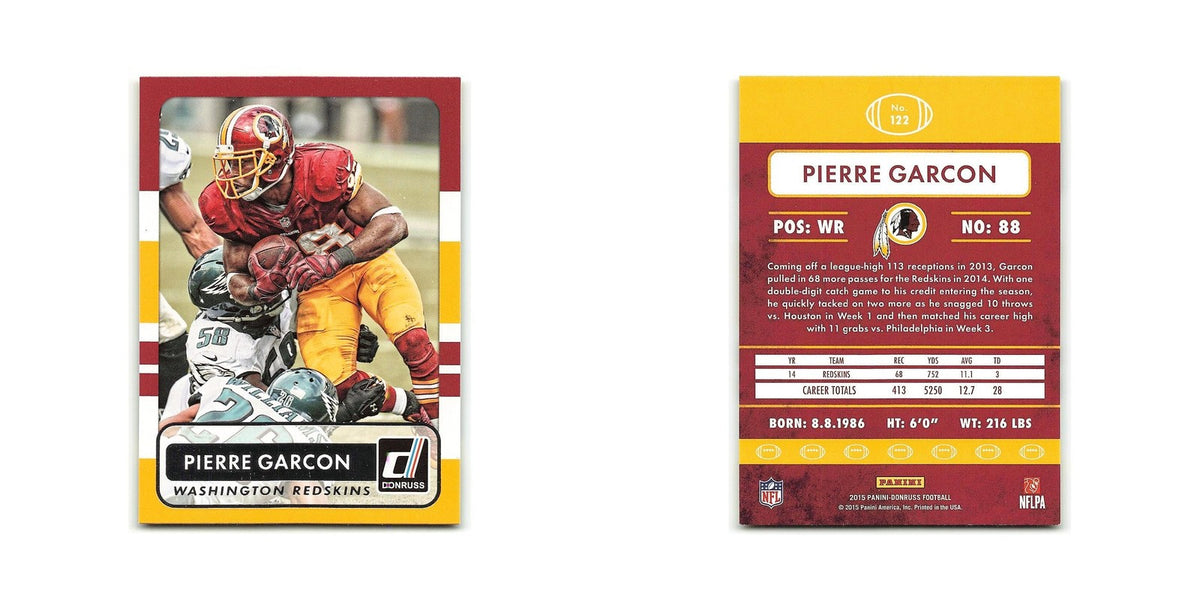 Pierre Garcon 2015 Donruss #122 Washington Redskins Football Card NM