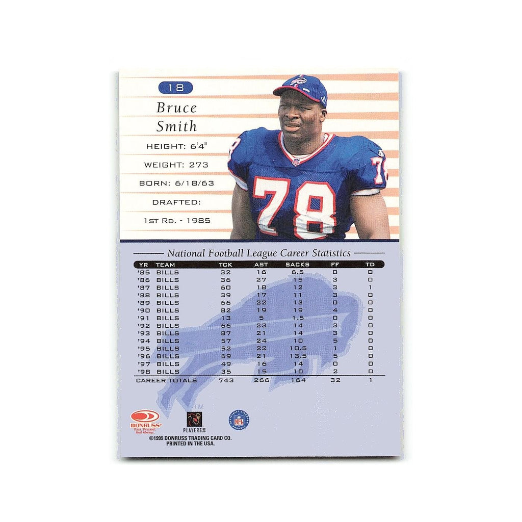 Bruce Smith 1999 Donruss #18 Buffalo Bills Football Card NM
