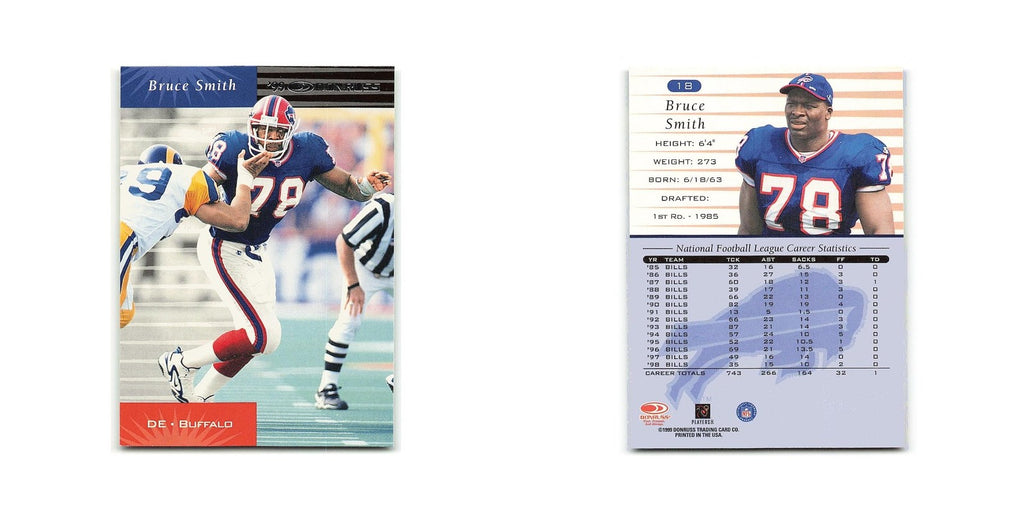 Bruce Smith 1999 Donruss #18 Buffalo Bills Football Card NM