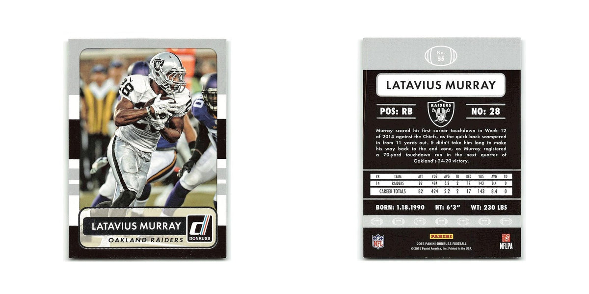 Latavius Murray 2015 Donruss #55 Oakland Raiders Football Card NM
