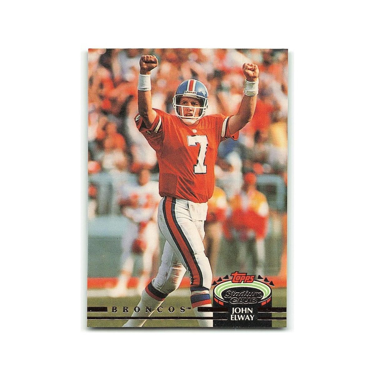 John Elway 1992 Stadium Club #110 Denver Broncos Football Card NM