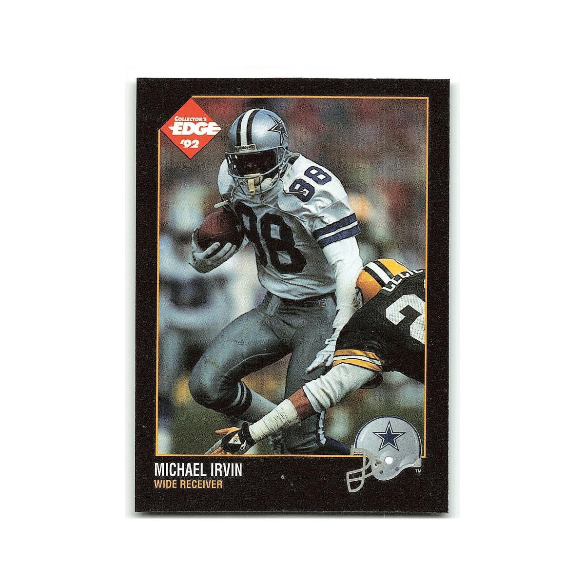 Michael Irvin 1992 Collector's Edge #33 Dallas Cowboys Football Card NM
