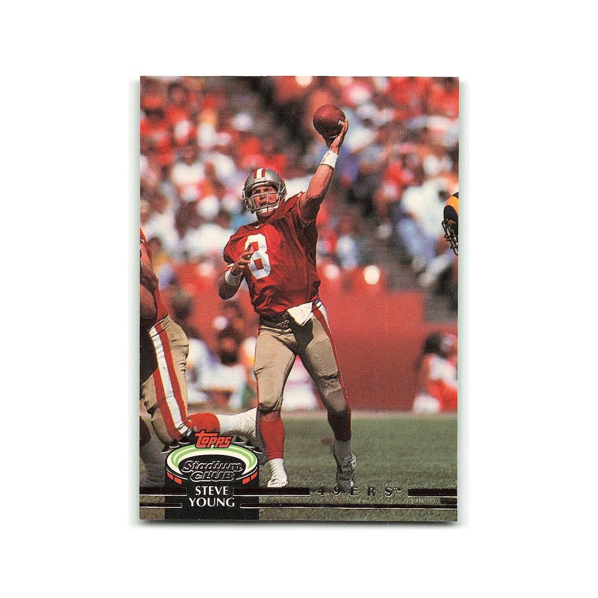 Steve Young 1992 Stadium Club #366 San Francisco 49ers Football Card NM