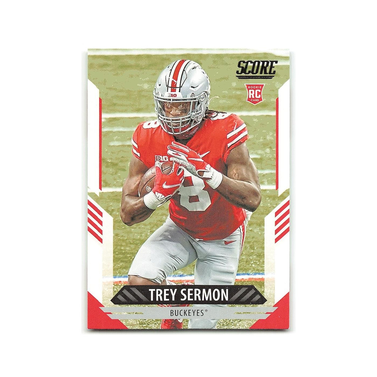 Trey Sermon Rookie 2021 Score #313 Ohio State Buckeyes Football Card NM