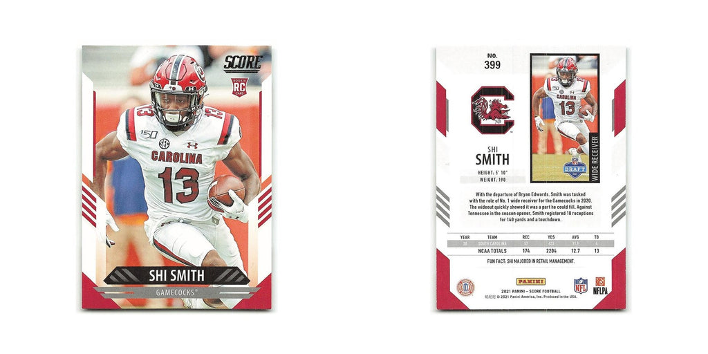 Shi Smith Rookie 2021 Score #399 South Carolina Gamecocks Football Card NM