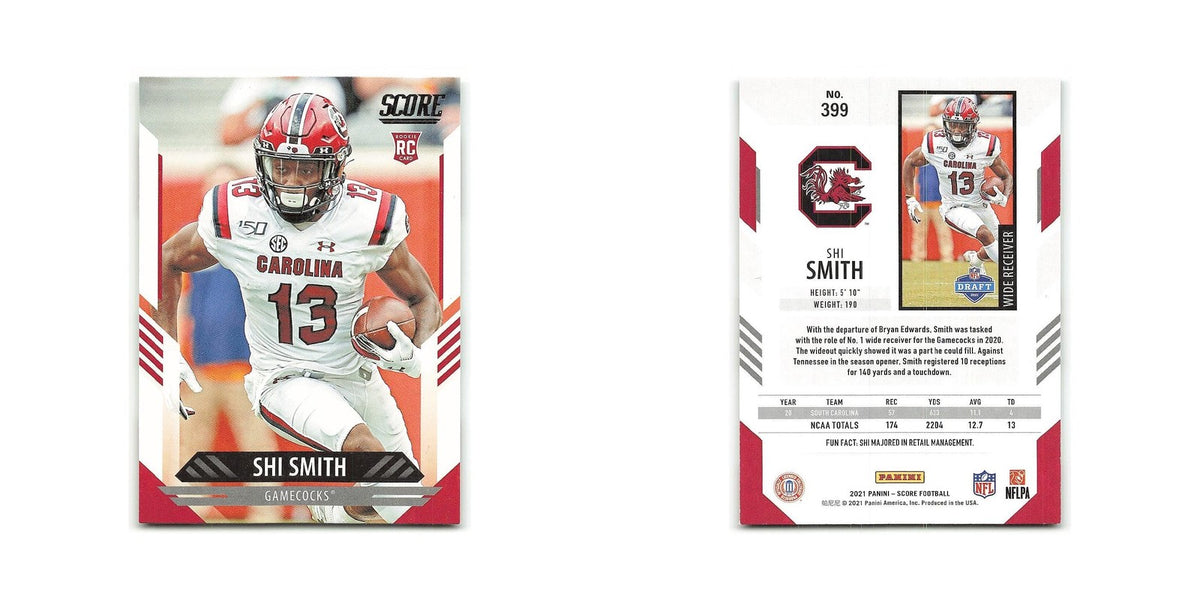 Shi Smith Rookie 2021 Score #399 South Carolina Gamecocks Football Card NM