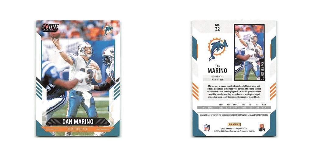 Dan Marino 2021 Score #32 Miami Dolphins Football Card NM