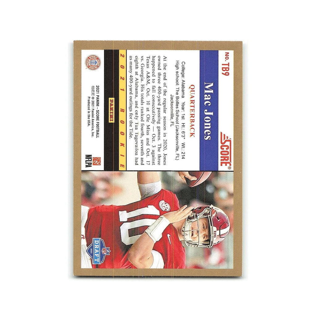 Mac Jones Rookie 2021 Score 1991 Throwback #TB9 Alabama Crimson Tide NM