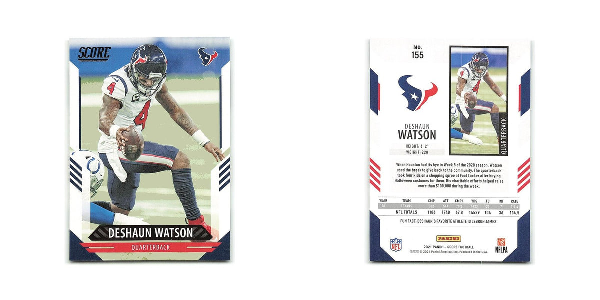 Deshaun Watson 2021 Score #155 Houston Texans Football Card NM