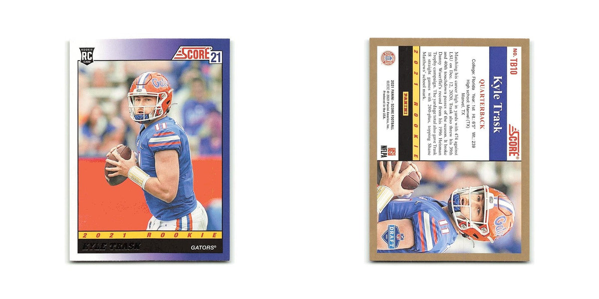 Kyle Trask Rookie 2021 Score 1991 Throwback #TB10 Florida Gators NM