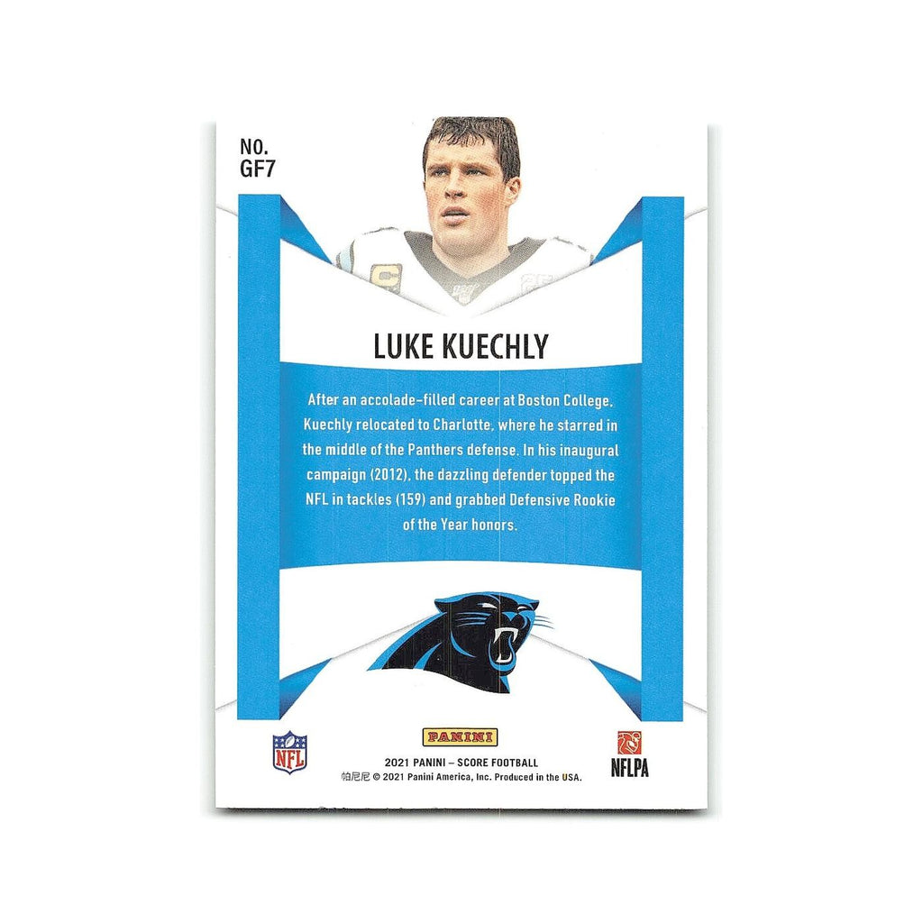 Luke Kuechly 2021 Score Game Face #GF7 Carolina Panthers Football Card NM