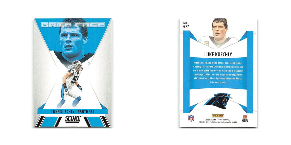 Luke Kuechly 2021 Score Game Face #GF7 Carolina Panthers Football Card NM