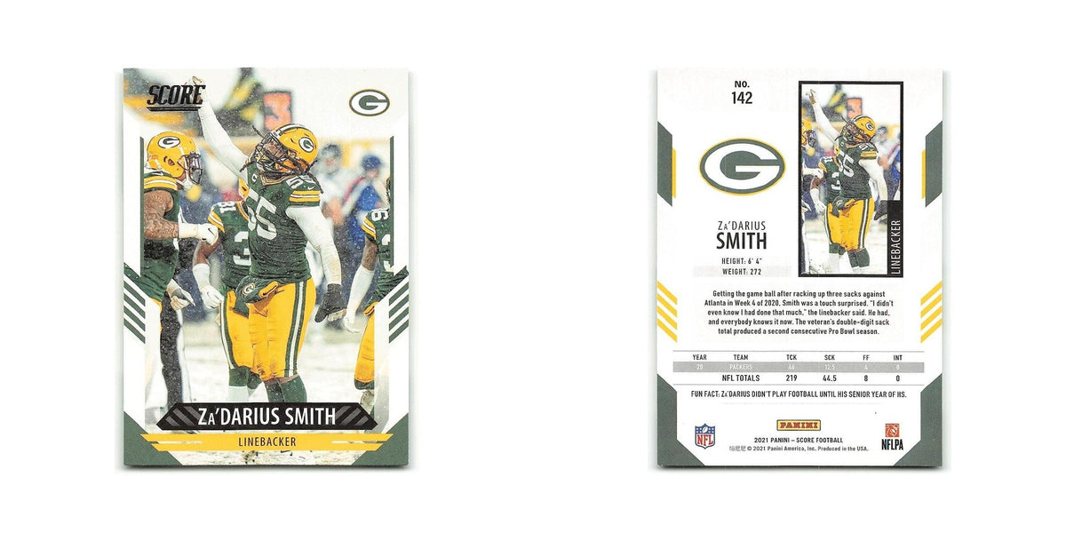 Za'Darius Smith 2021 Score #142 Green Bay Packers Football Card NM