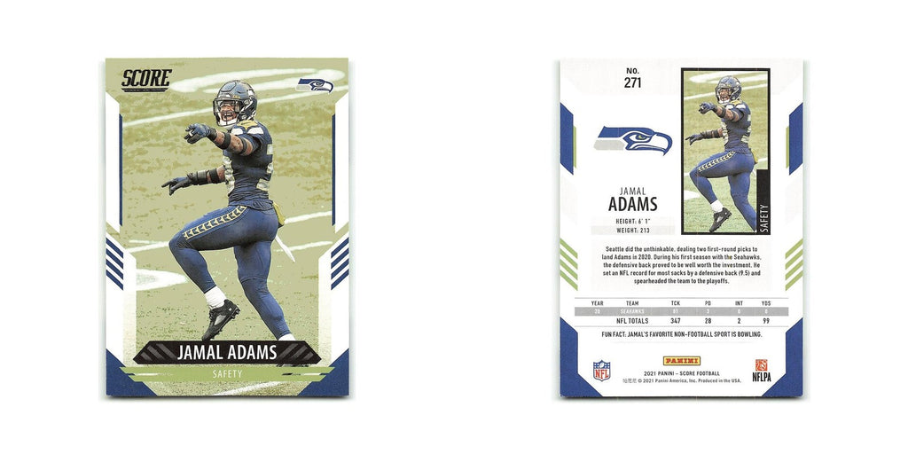 Jamal Adams 2021 Score #271 Seattle Seahawks Football Card NM