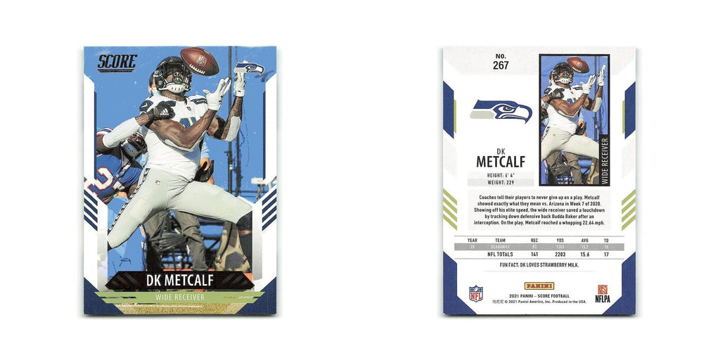 DK Metcalf 2021 Score #267 Seattle Seahawks Football Card NM