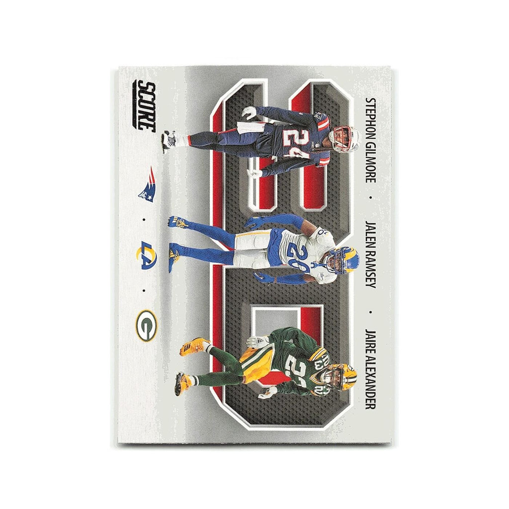 Jaire Alexander Jalen Ramsey Stephon Gilmore 2021 Score 3D #3D6 NM
