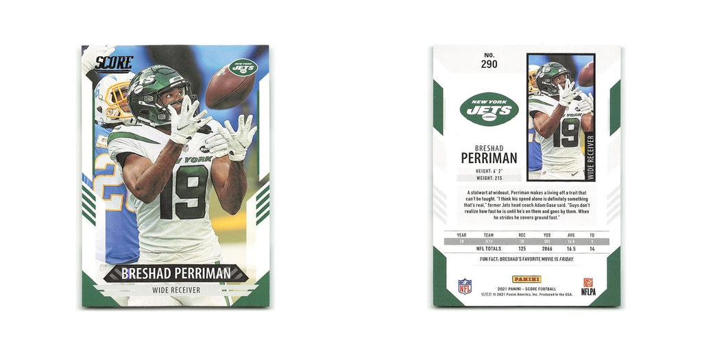 Breshad Perriman 2021 Score #290 New York Jets Football Card NM