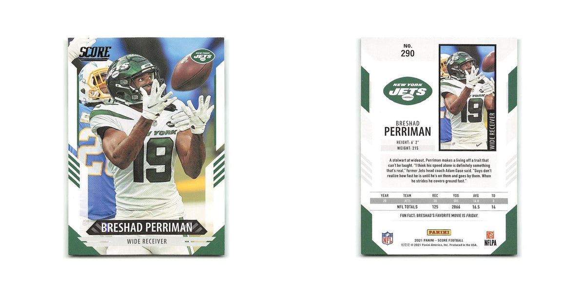 Breshad Perriman 2021 Score #290 New York Jets Football Card NM