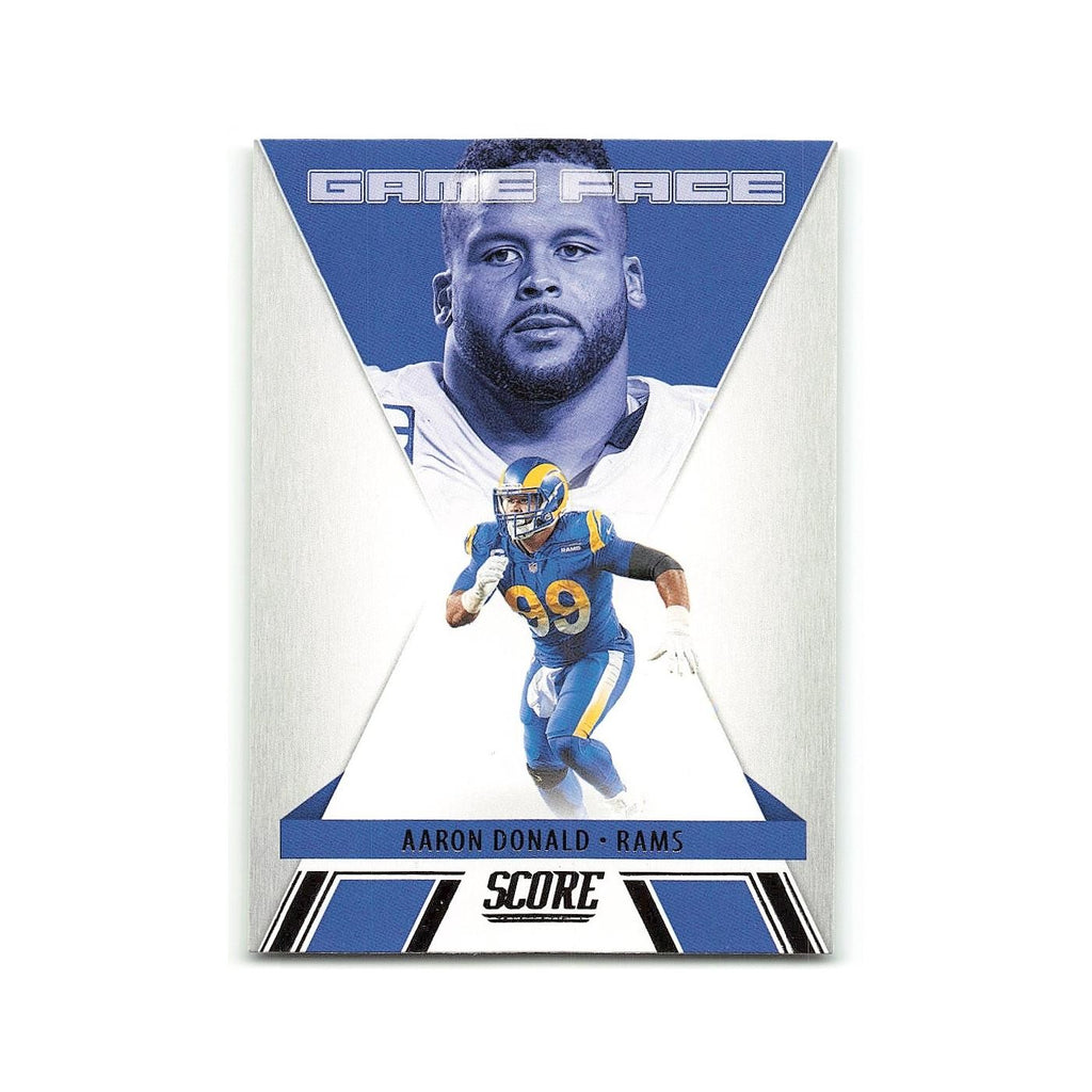 Aaron Donald 2021 Score Game Face #GF2 Los Angeles Rams Football Card NM