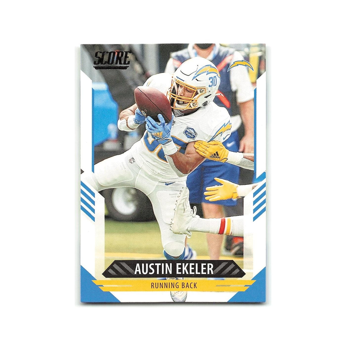 Austin Ekeler 2021 Score #235 Los Angeles Chargers Football Card NM