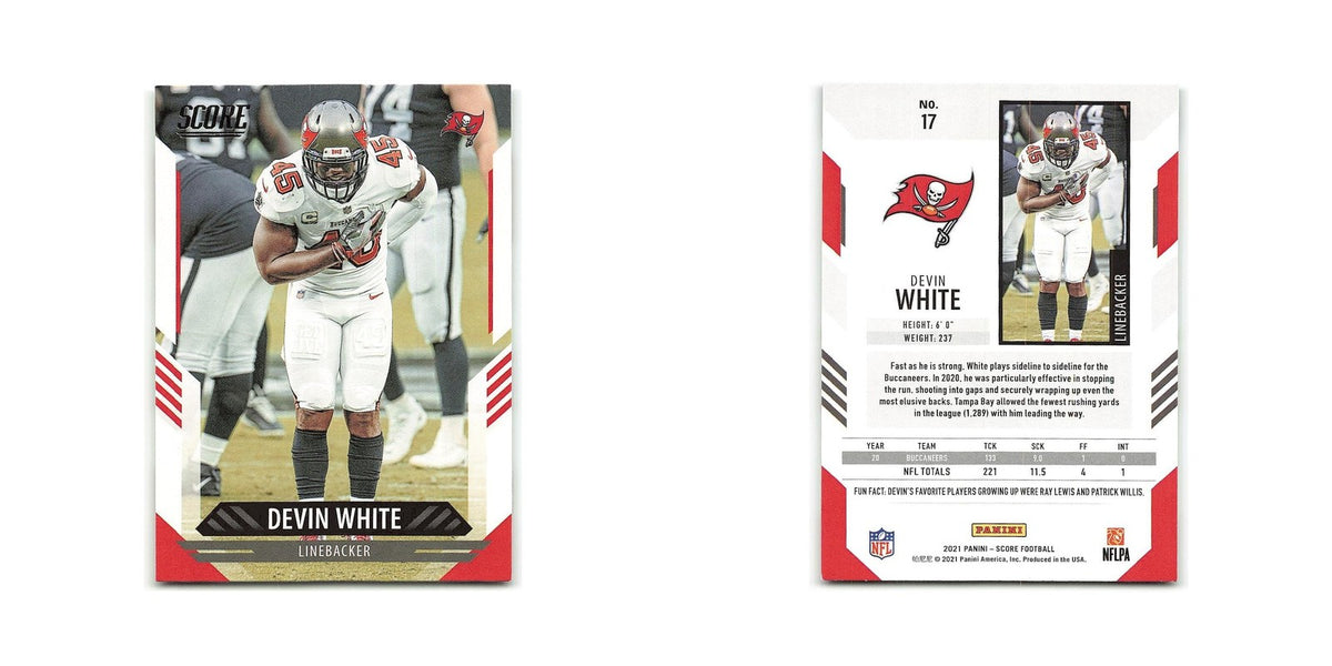 Devin White 2021 Score #17 Tampa Bay Buccaneers Football Card NM