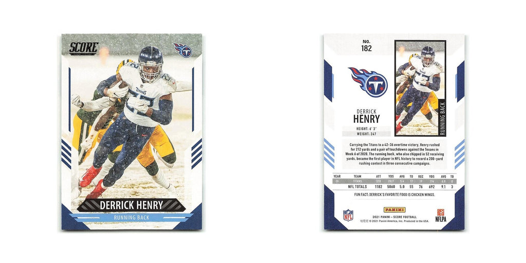 Derrick Henry 2021 Score #182 Tennessee Titans Football Card NM