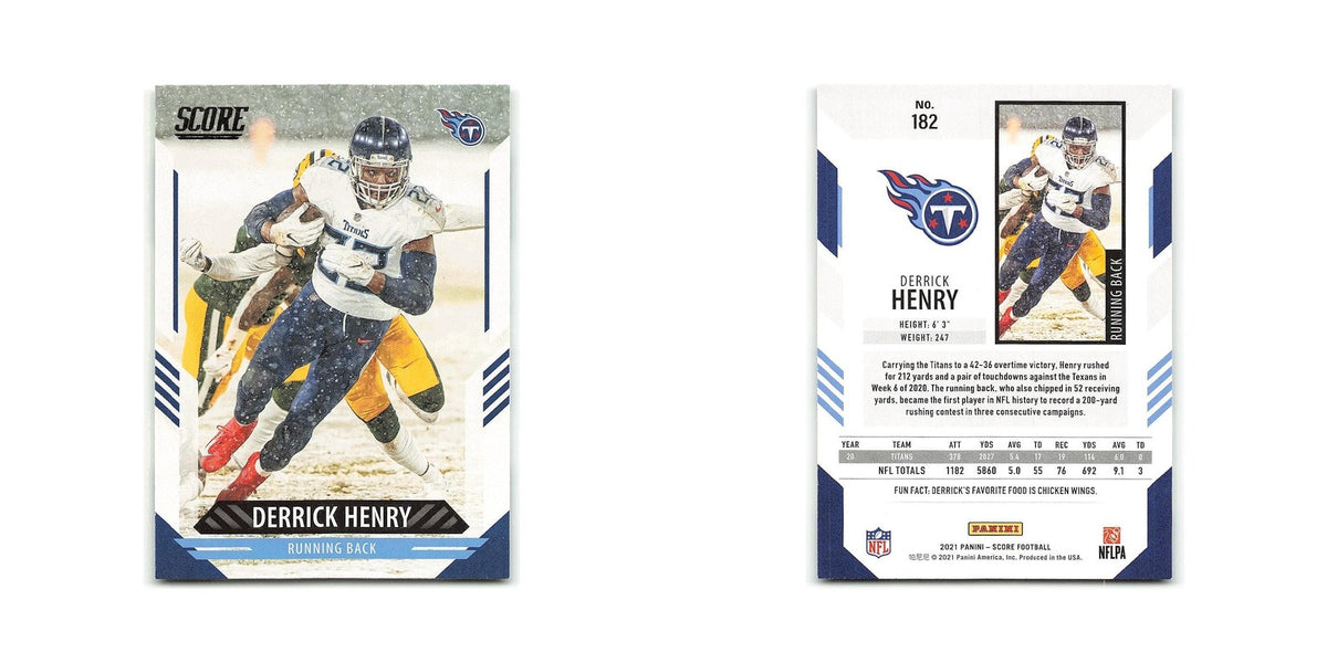 Derrick Henry 2021 Score #182 Tennessee Titans Football Card NM