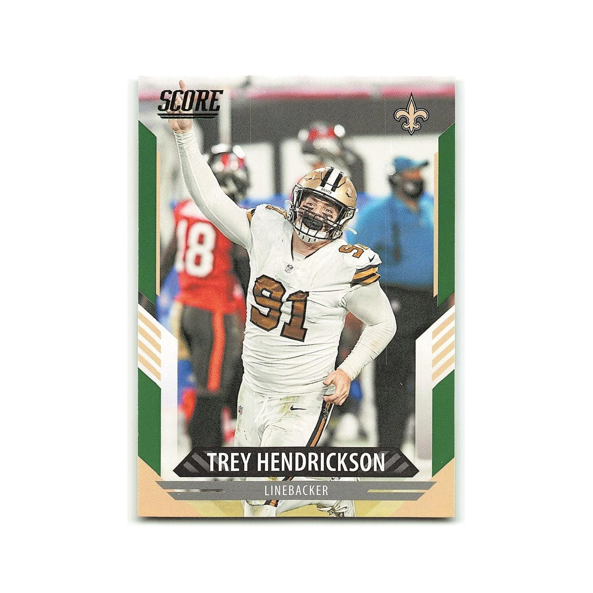 Trey Hendrickson 2021 Score Green #214 New Orleans Saints Football Card NM