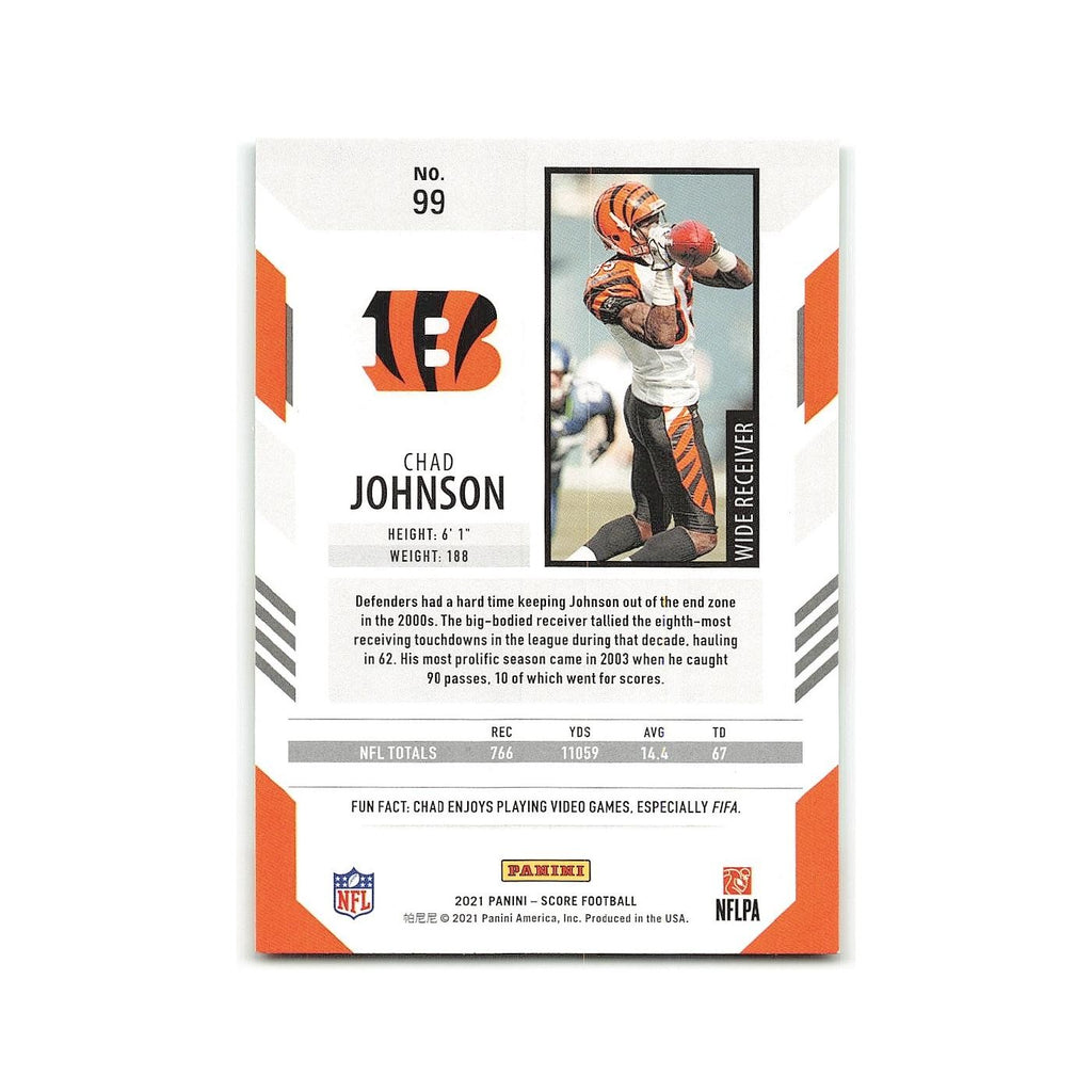 Chad Johnson 2021 Score #99 Cincinnati Bengals Football Card NM
