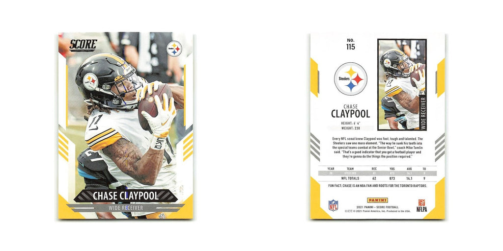 Chase Claypool 2021 Score #115 Pittsburgh Steelers Football Card NM