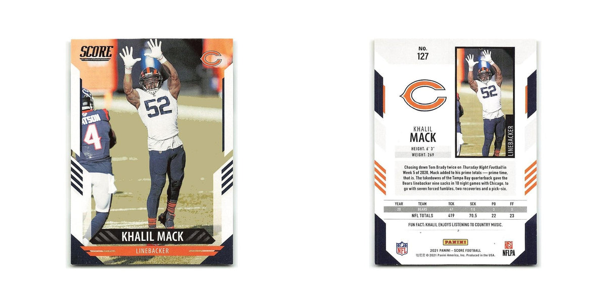 Khalil Mack 2021 Score #127 Chicago Bears Football Card NM