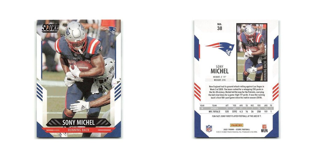 Sony Michel 2021 Score #38 New England Patriots Football Card NM