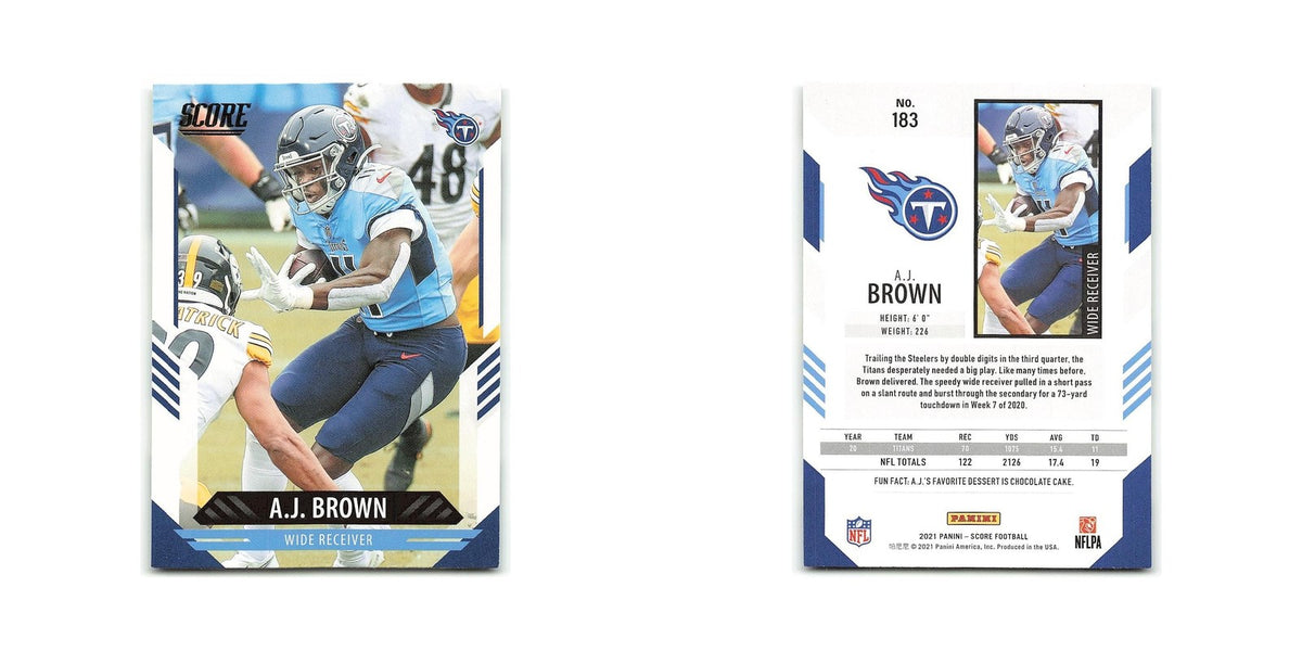 A.J. Brown 2021 Score #183 Tennessee Titans Football Card NM