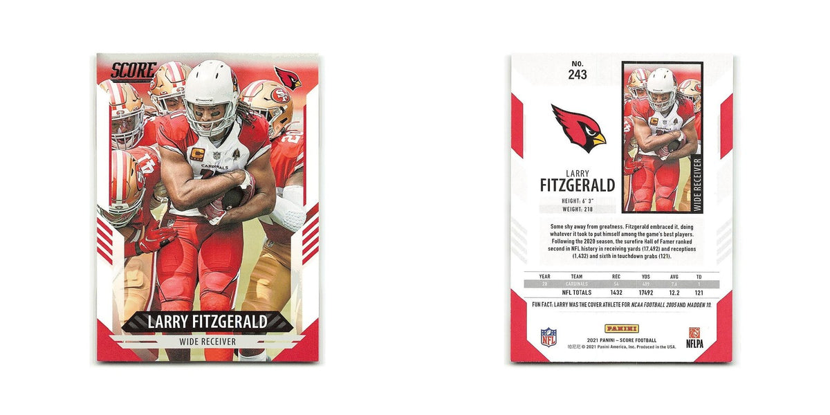 Larry Fitzgerald 2021 Score #243 Arizona Cardinals Football Card NM
