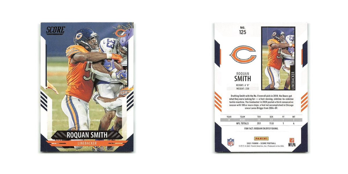Roquan Smith 2021 Score #125 Chicago Bears Football Card NM
