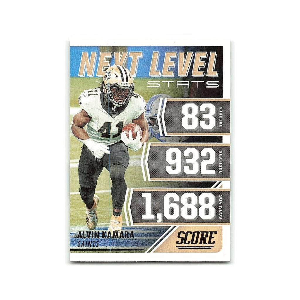 Alvin Kamara 2021 Score Next Level Stats Green #NL20 New Orleans Saints NM