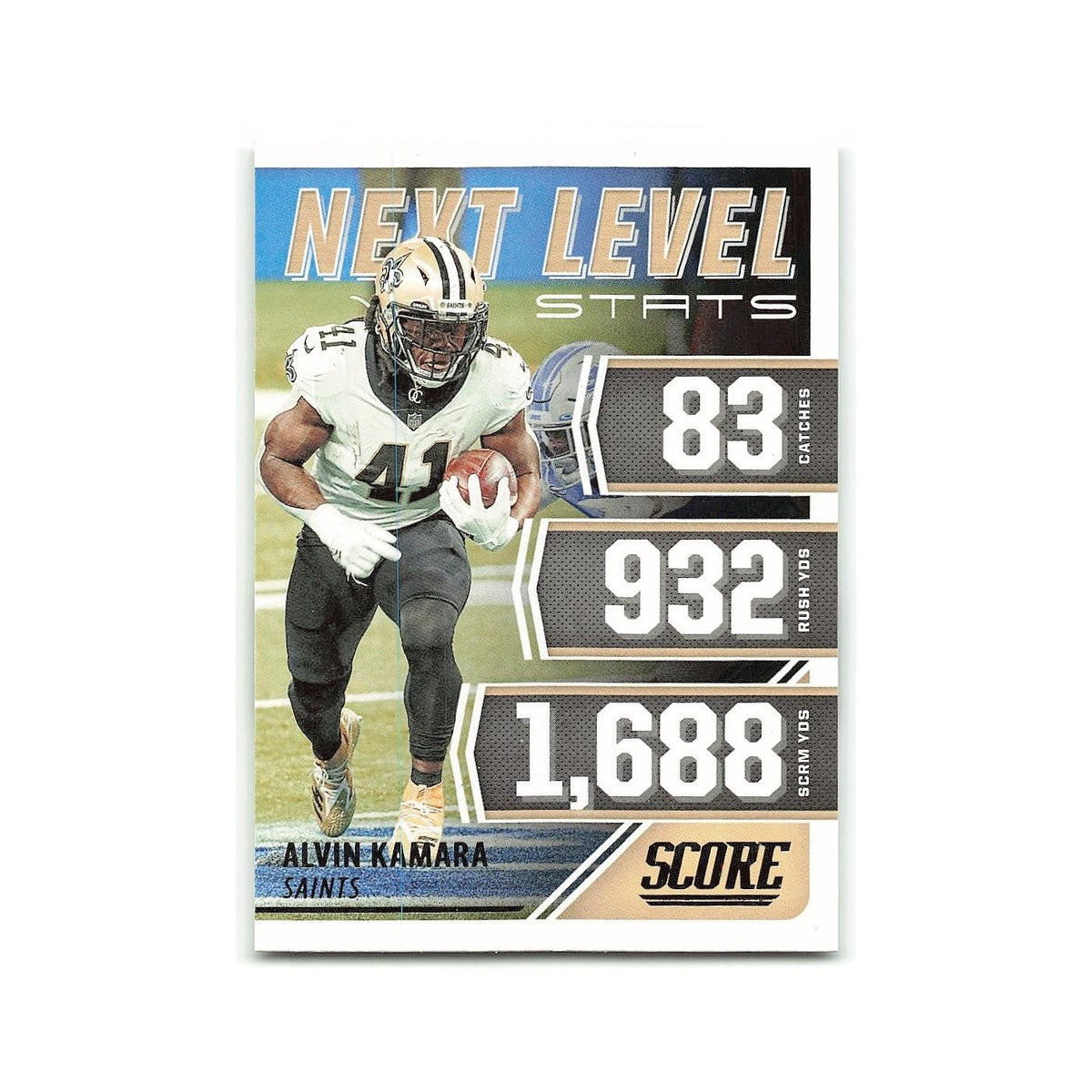 Alvin Kamara 2021 Score Next Level Stats Green #NL20 New Orleans Saints NM