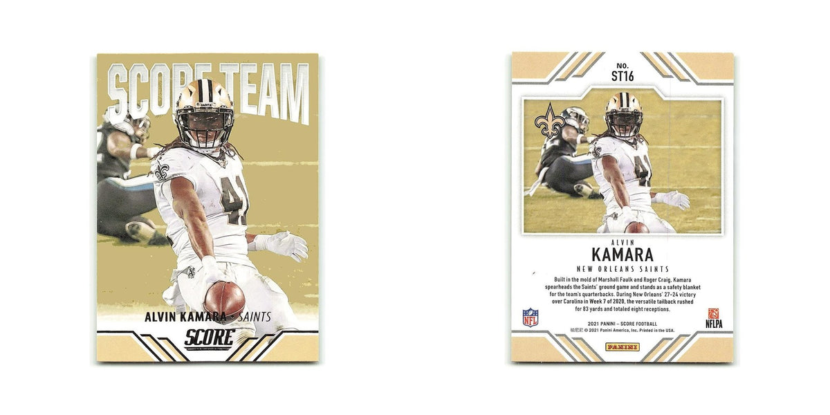 Alvin Kamara 2021 Score Team #ST16 New Orleans Saints Football Card NM