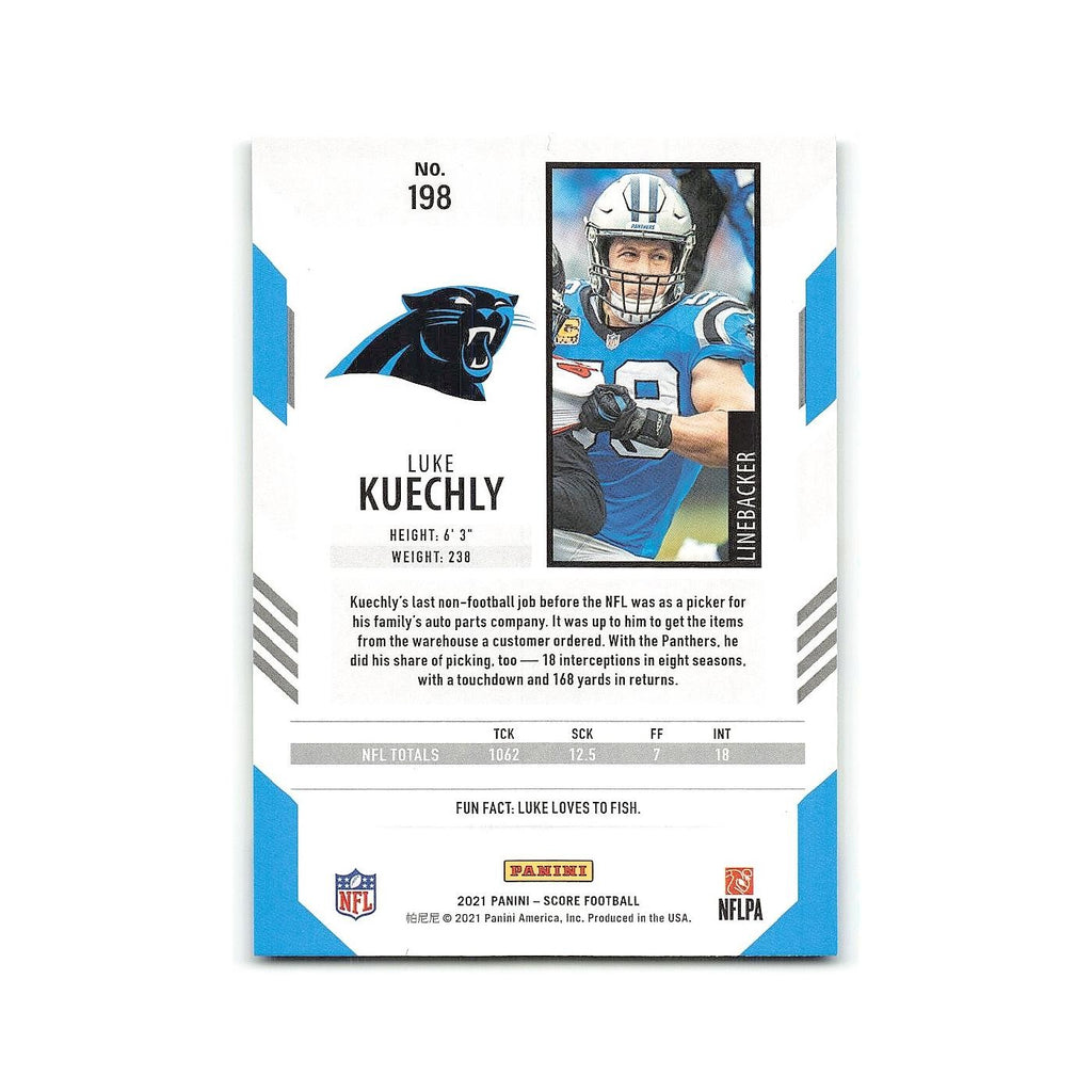 Luke Kuechly 2021 Score #198 Carolina Panthers Football Card NM