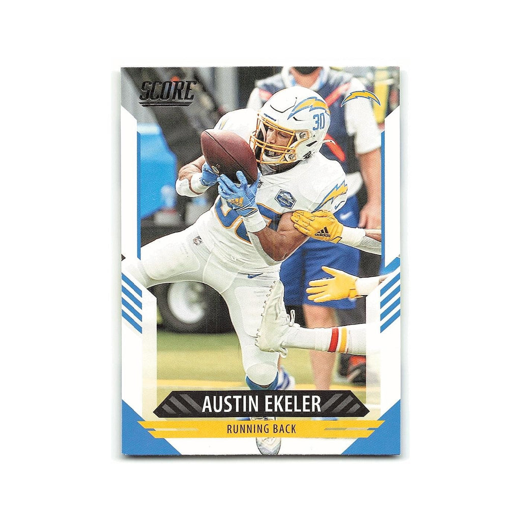 Austin Ekeler 2021 Score #235 Los Angeles Chargers Football Card NM