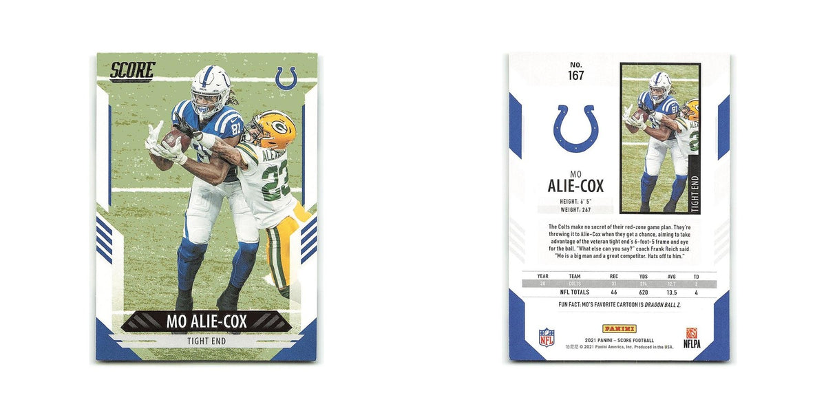 Mo Alie-Cox 2021 Score #167 Indianapolis Colts Football Card NM
