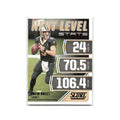 Drew Brees 2021 Score Next Level Stats #NL7 New Orleans Saints Football Card NM