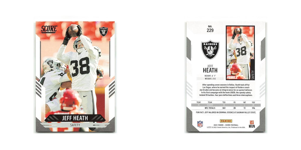 Jeff Heath 2021 Score #229 Las Vegas Raiders Football Card NM