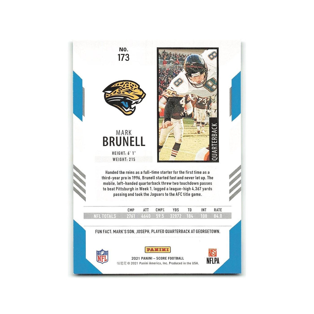 Mark Brunell 2021 Score #173 Jacksonville Jaguars Football Card NM
