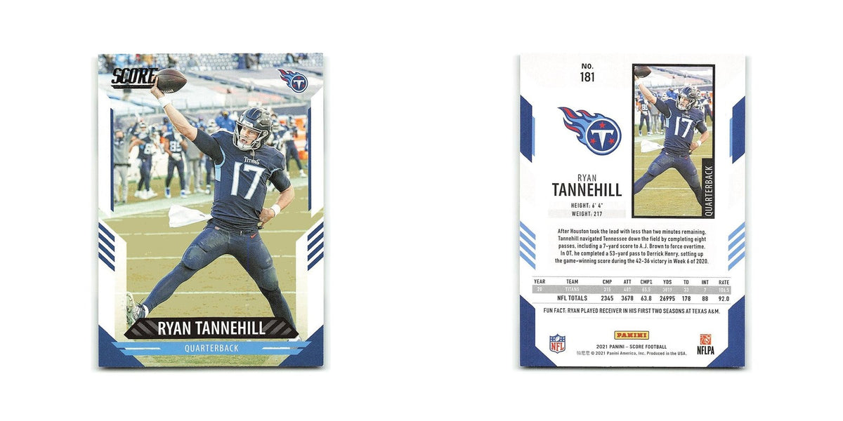 Ryan Tannehill 2021 Score #181 Tennessee Titans Football Card NM