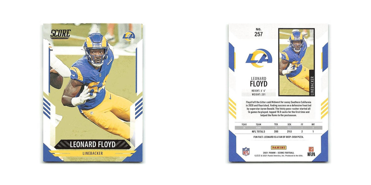 Leonard Floyd 2021 Score #257 Los Angeles Rams Football Card NM